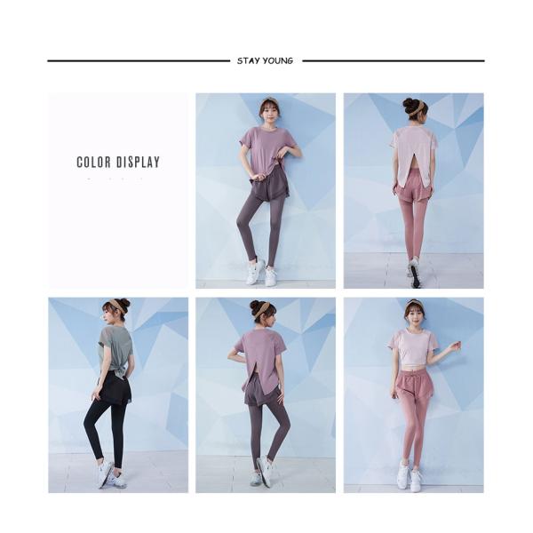 XS-5XL назад разрезало футболку спорт и шорты установили носку женщин идущую