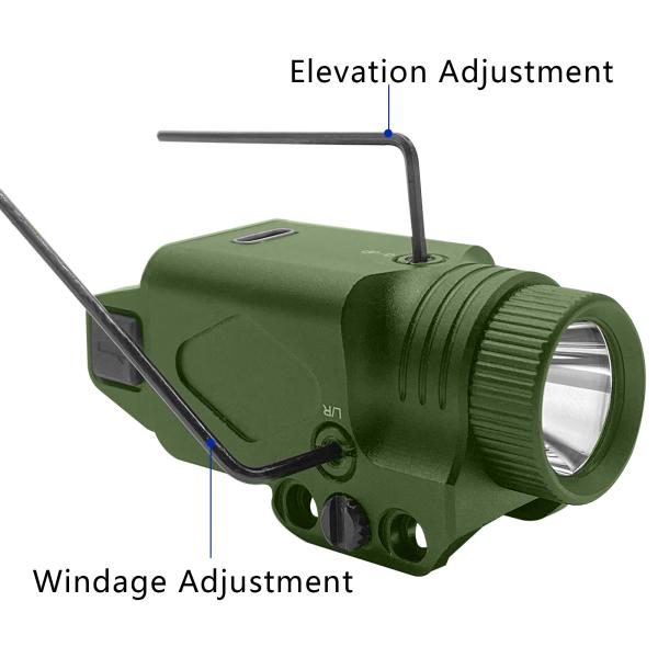 Красный электрофонарь видимости лазера корокоствольного оружия IPX4 комбинированный с тактическим люменом 500