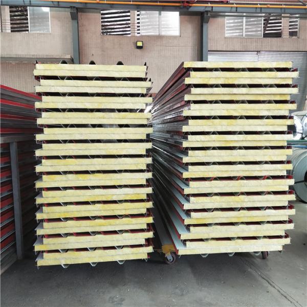 oman manufacturer sandwich panel 50mm rock wool glass roof tile for construction buildings
