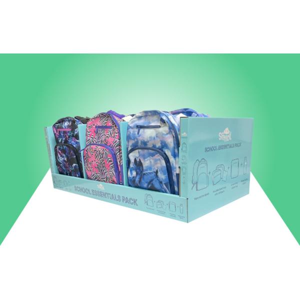 Costco рюкзак картонные PDQ подносы, Stackup дизайн PDQ дисплейные коробки