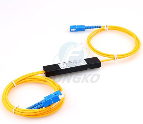 1*2 Fiber Optic Coupler double wavelength 1310 1550nm  1*2 Fbt Fiber Optic Splitter Fiber Optic Fbt Splitter Abs BOX