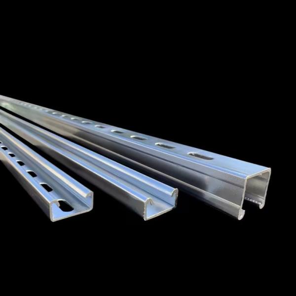Plumbing Carbon Steel Perforated Pre Galvanized Unistrut C Channel Beam 6 Inch