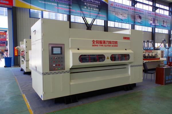 Servo Types Corrugated Slitter Machine 200m/Min Width 1800mm For Paper NC Slitting
