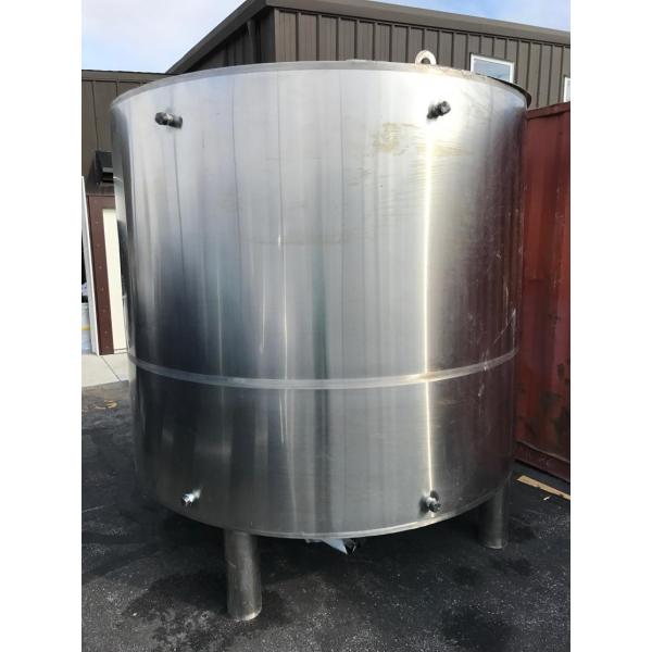 Steam Heating Small Stainless Steel Tanks 3000L Capacity With 100% TIG Welding