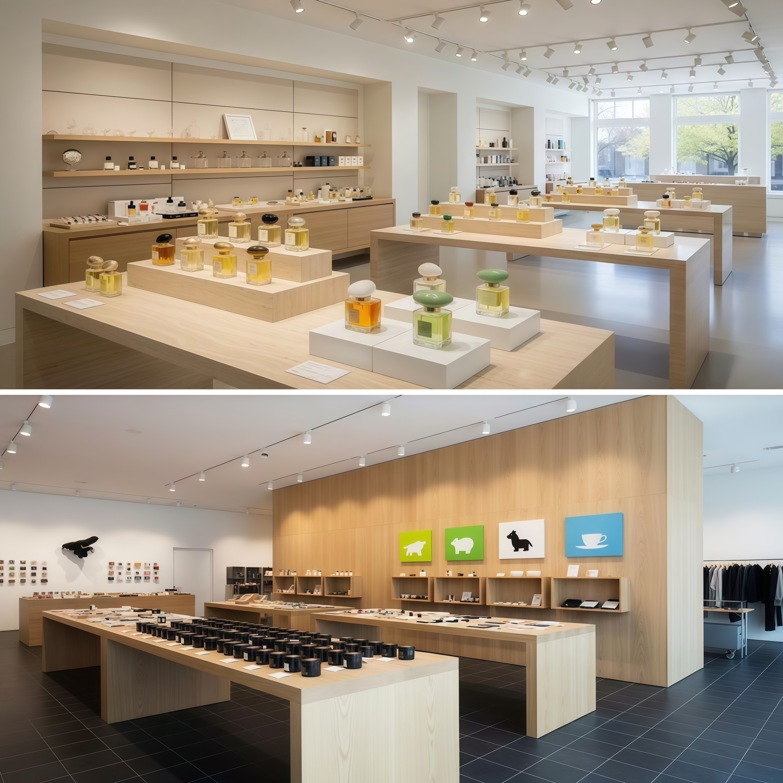Luxury Boutique Perfume Skincare Display Fixtures LED Eco-Friendly Heavy Duty Furniture for Custom Cosmetic Store Decoration