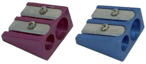 Papeterie manuelle colorée de bureau de taille-crayons de lame en acier d'Alumimium de papeterie d'art