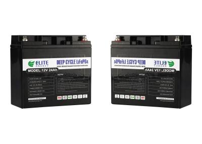 2.8kg ciclo de longa vida solar da bateria do lítio portátil 24Ah 12V LiFePO4