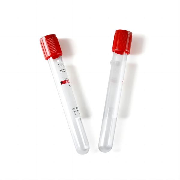 Manufacturers Price Medical Red Top 3ml 5ml 10ml Plain Sample Vacuum Blood Test Collection Tubes