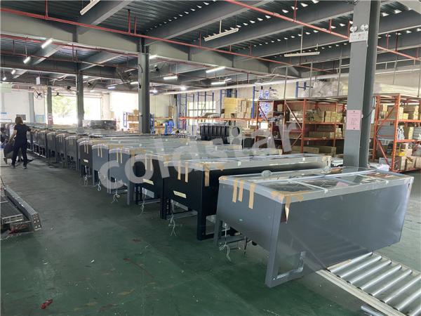 Supermarket Horizontal Frozen Food Island Display Freezer