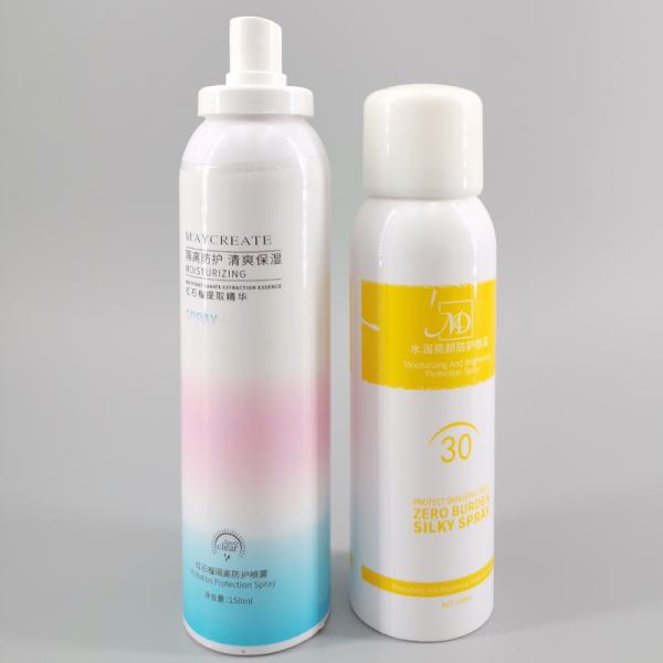 PET Cylindrical Bayonet 180ml Cosmetic Spray Bottles