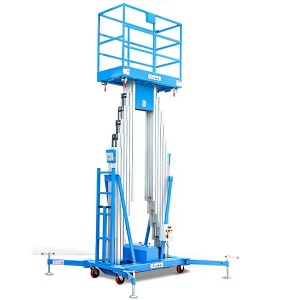 Double Mast Aluminum Alloy Lifting Platform Mobile Lift Work Tables