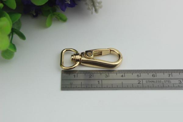 Manufacturing plating 6 color high quality metal d ring snap hooks 13 mm for handbag