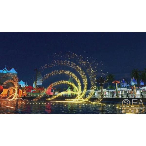 Seafountain design combination type pool fountain outdoor