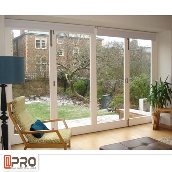 Australian Standard Aluminium Side Opening Door Single / Double Glazing Aluminum Frame Glass Bifold Door frameless bifol