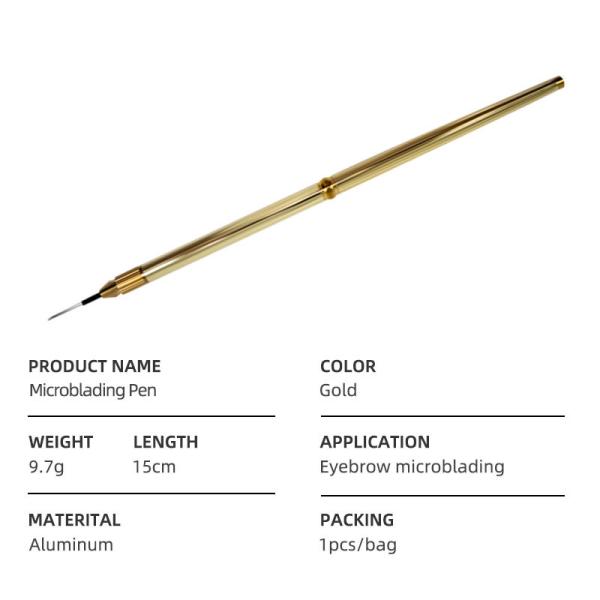 Одна ручка макияжа бортовой брови ручки ручки Microblading ручной постоянная