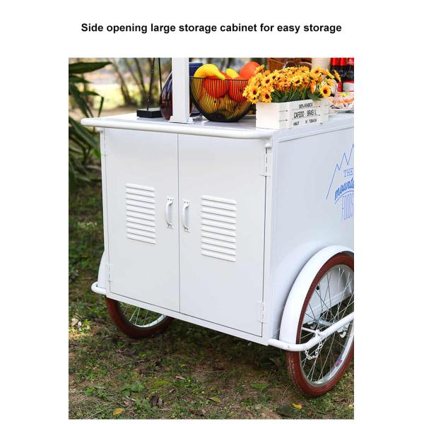 Hand Push Coffee Tricycle  New Design Bike Cart for Mobile Barista
