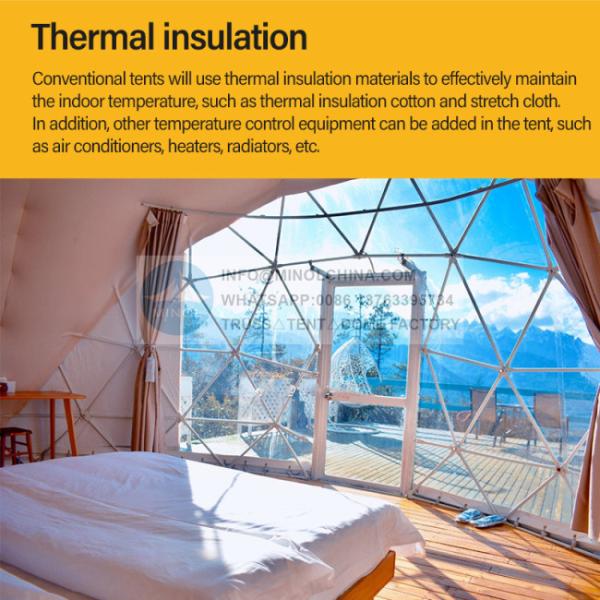 6m Diameter Custom Waterproof Soundproof Geodesic Igloo Clear Hotel Glamping Dome Tent For Events Luxury Hotel