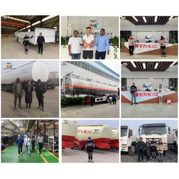 4 Axles 42000 Liters Aluminium Petroleum Tanker Semi Truck Trailer