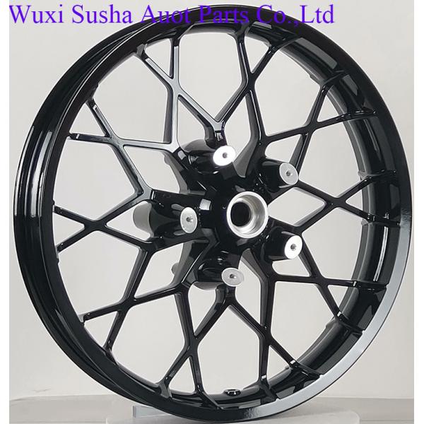 Avant fait sur commande 21" de noir de lustre de vélo roi de Harley Road de roue