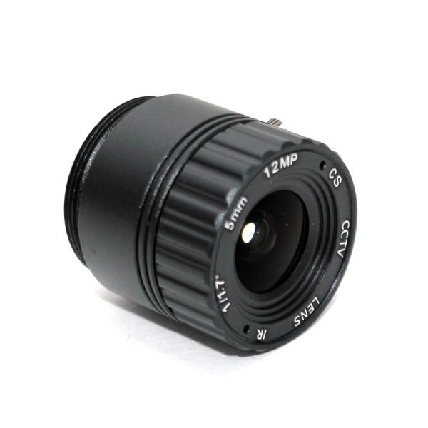 5mm 1/1.7 4K IR F2.0 12MP 87Degrees CS Mount CCTV Lens