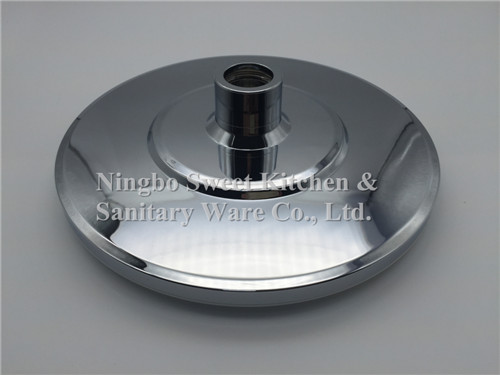 ABS plastic material round shape chrome plating shower head hand shower top shower rain shower set