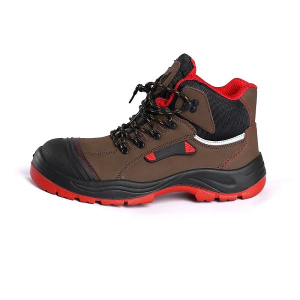 Construction Worker PU Sole Safety Shoes with Anti-static Function and Metal Eyelets Work Boots