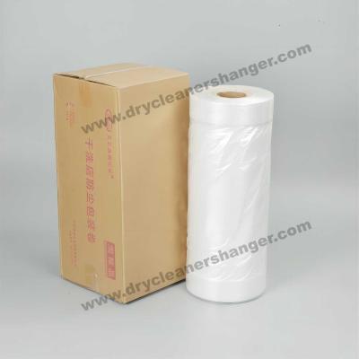 Customized Thickness Dry Cleaning Poly Bags Clear LDPE For Laundry Service