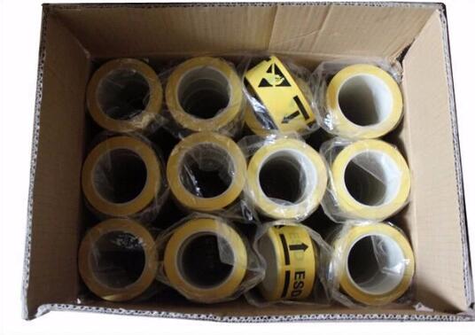 Лента слипчивого пола PVC ESD предупреждающей ленты безопасности подземная отмечать водоустойчивая