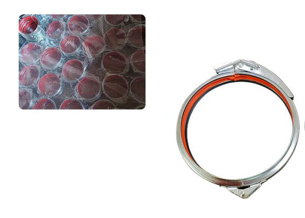 Quick Release Round Carbon Steel Duct Clamps For Welding Connection