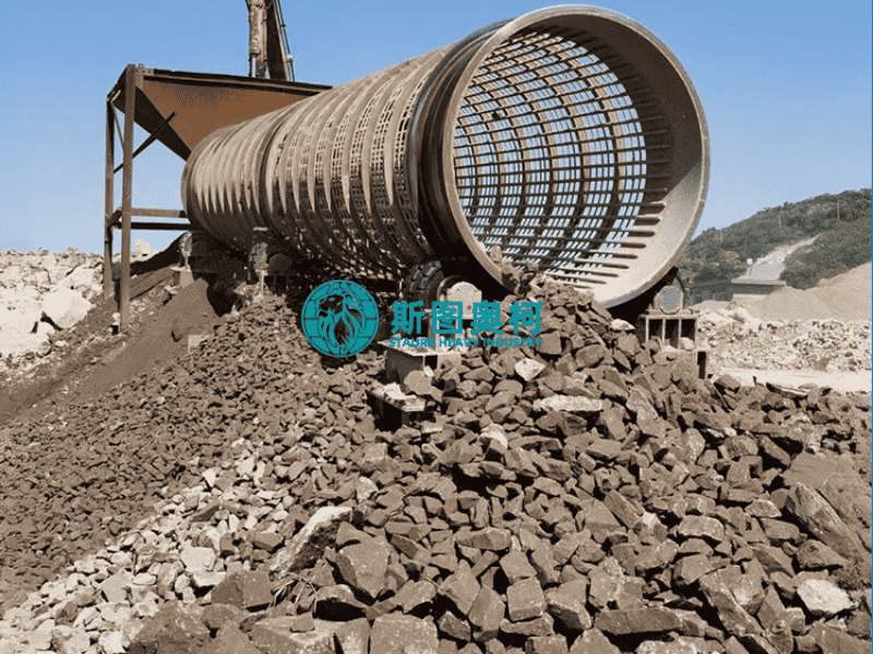 Gold Trommel Screen 12t/H 15t/H Gold Mining Equipment Trommel