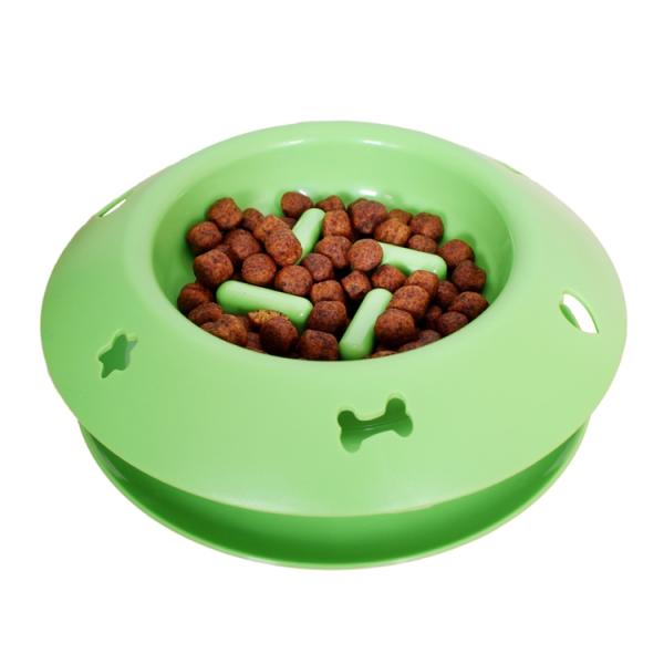 Hot Selling Pet Food Container Slow Feeding Bowl Iq Treat Dog Toy Fun Feeder Interactive Dog cat Bowl