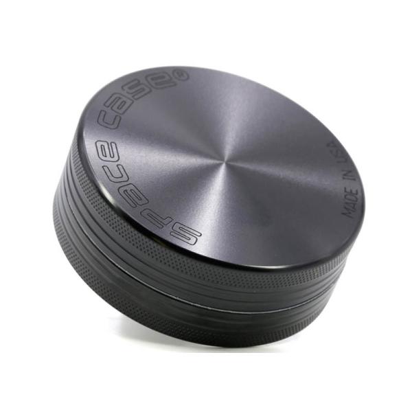 Boutique 2 Layer Herb Grinder Aluminum Mill 55mm 63mm Black Spacecase