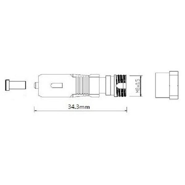 Hybrid Simplex Fiber Optic Adapter SC Male To FC Female SM / MM / APC Optional