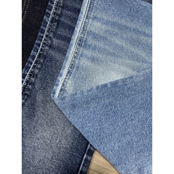 12.1oz Micro Stretch Denim Fabric High Cotton Denim 62-63" For Heavy Duty Jeans