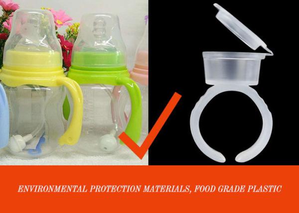 Charming Tattoo Accessories Plastic Permanent Makeup Tattoo Ink Ring Cup With Cap