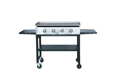4 Burner Gas Griddle Grill Outdoor Flat Top Cart Portable Tabletop Barbecue Gas Grill