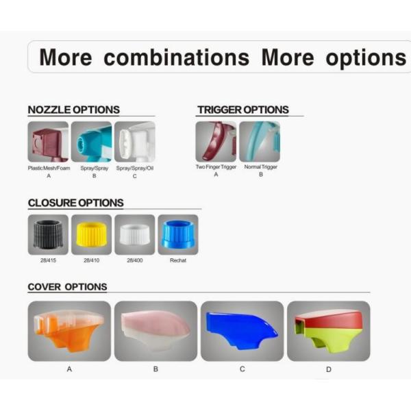 rociador resistente químico 28/410 del disparador de la dosificación 1.3ml-1.5ml 28/400 limpiador líquido de la cocina de la bomba del espray
