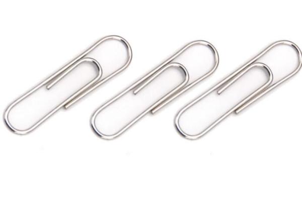 Zinc Finish 100mm Gaint Round Metal Paper Clips For Office Stationery
