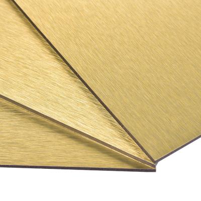 1220mm de prata escovou o risco composto de alumínio do painel resistente