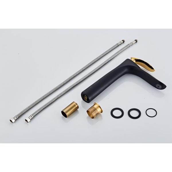 Tall Body Black Powder Coat ODM Wash Hand Basin Taps