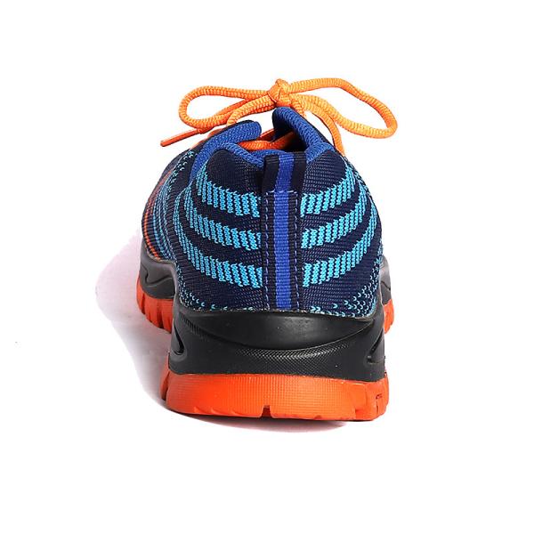 Shengjie Factory Direct Orange Worksite Boots Fly Knitting Sport Ox Tendon Sole High Quality Flywoven Mesh  Safety Shoes