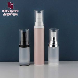 15ml 30ml 50ml Empty PP Plastic Translucent Recyclable Foundation Airless Plastic Pump Bottles