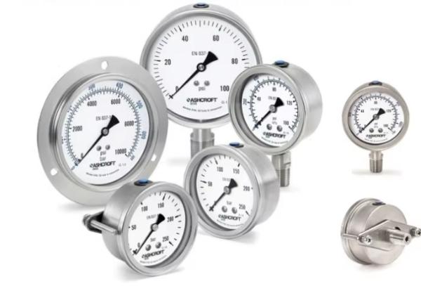 Pharmaceutical Sanitary Pressure Gauge 63mm 100mm Dial With Fully Welded Structure