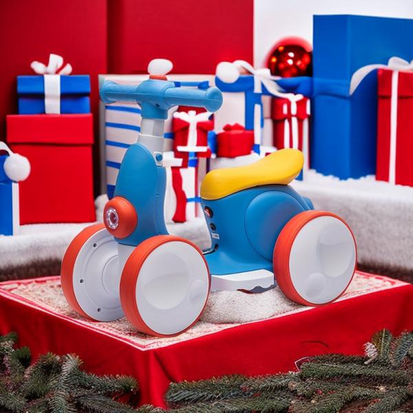 2023 Электрический балансовый автомобиль с функцией дистанционного управления и пластиковым колесом Биби свисток