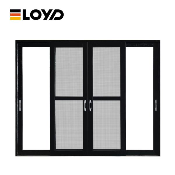 Porte coulissante en verre télescopique extérieure de 2 mètres pour les r