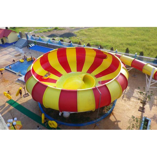 Water Playground Equipment Fiberglass Water Slides , Super Bowl Water Slide