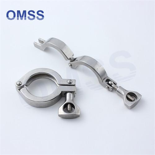 Custom Sanitary Fittings Heavy Duty Single Pin Clamp 13MHH 3A SS304 1.5