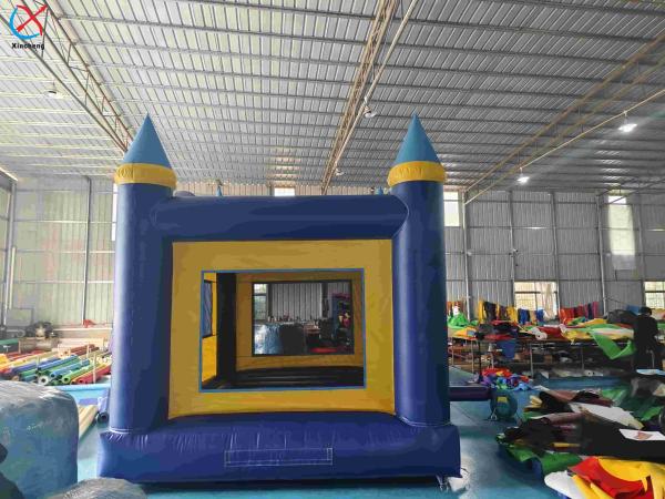 Factory OEM/ODM Inflatable Jumping House Blue Square Bouncy House Castle