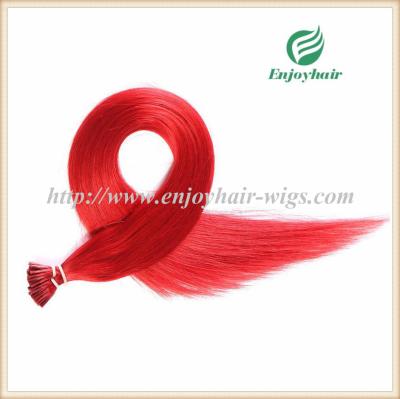 Pre-Bonded Hair 10-28 100s/pack red# color Straight Human Hair Brazilian hair extension