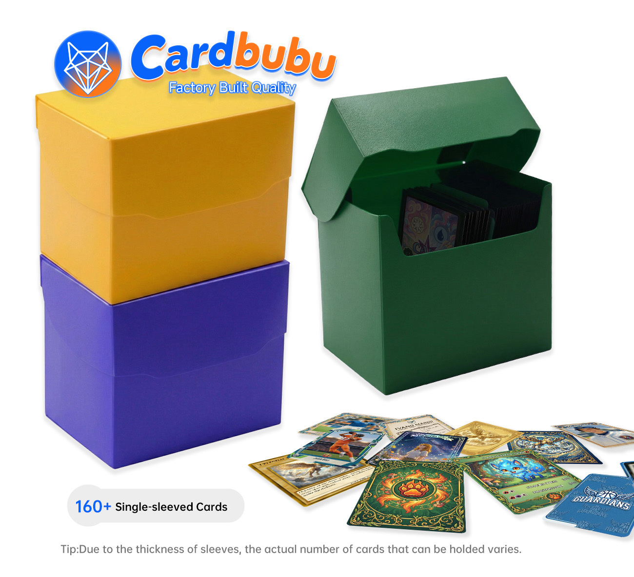 Durable Plastic TCG Deck Box Booklet Sports Baseball Card Deck Storage Box
